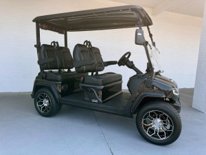 Evolution Ranger 4 Seater Lithiuim Black Out Golf Cart 02